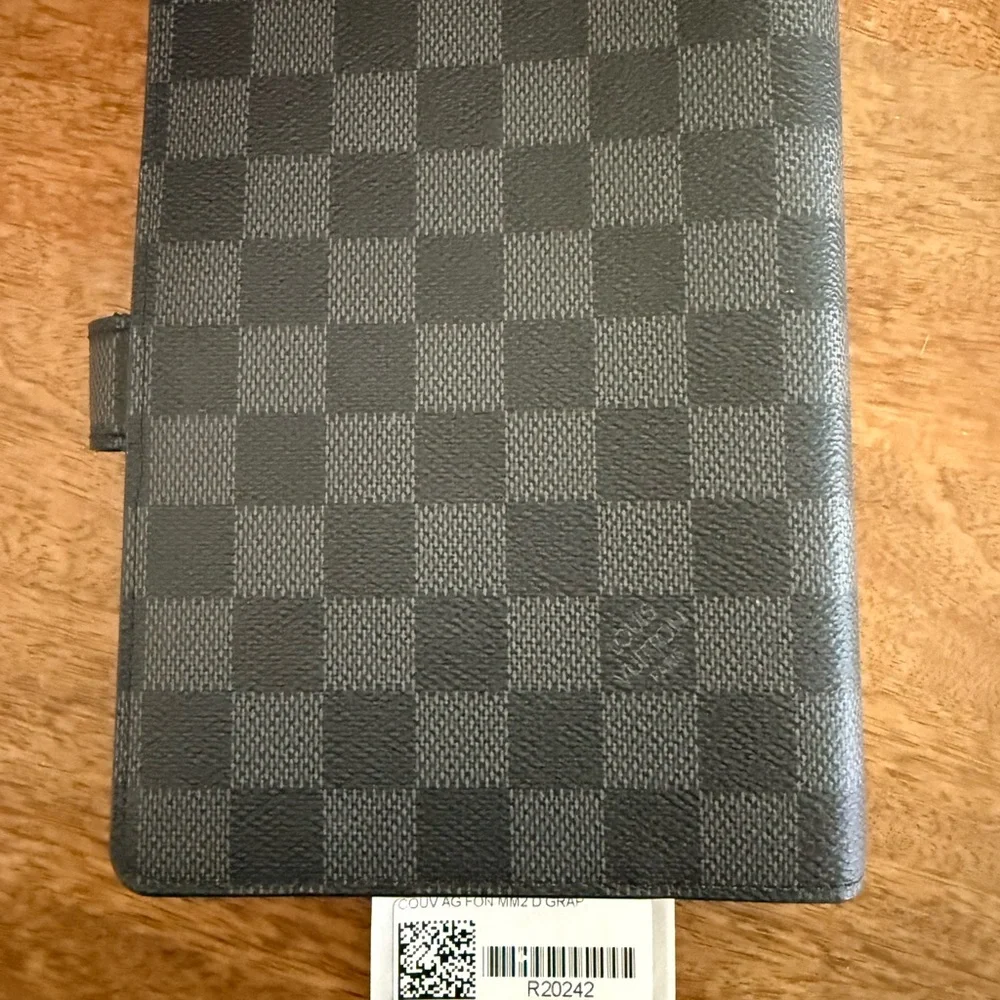 LOUIS VUITTON Damier Graphite Agenda MM Day Planner Cover